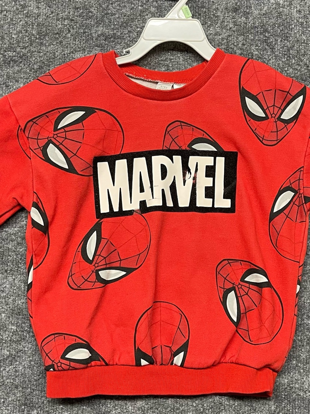 Marvel Kids' Red Spider-Man Graphic Sweatshirt Size 5-6